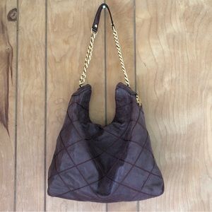 TORY BURCH Lysa Stitched Hobo Bag